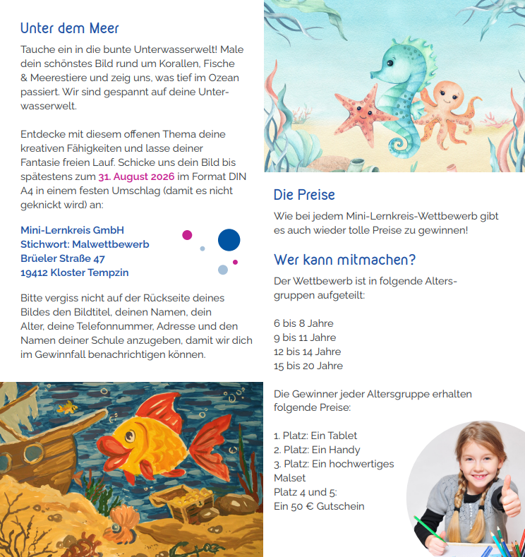 Malwettbewerb für Kinder